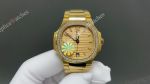 PD Factory Patek Philippe Nautilus Swiss Cal.324 Movement 316L Steel Diamond Bezel YG Band Watch 35.2mm 